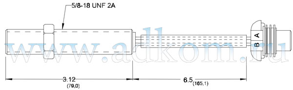 Габаритный чертеж на индукционные датчики оборотов MSP-6728C