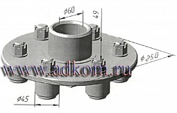 Полумуфта на генератор ГС250-16/4, ГС-250-20/4, ГС250-30/4 ДБМИ 303588.005-01