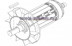 Ротор в сборе для генераторов Marelli MJB 225