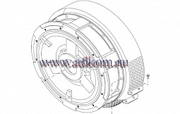 Передний подшипниковый щит M22DF501B для генераторов Marelli MJB 225.