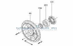 Передний подшипниковый щит M40DF592B для генераторов Marelli MJB 400.