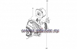 Задний подшипниковый щит M25DF076B для генераторов Marelli MJB 250.