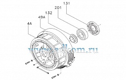 Передний подшипниковый щит M31DF544A для генераторов Marelli MJB 315.
