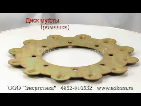 Крепежная пластина муфты (ромашка) ГС-30-50У2, ГС-30Б - видео